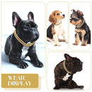 Luxury Cuban Chain Dog Collar – Gold Plated Metal